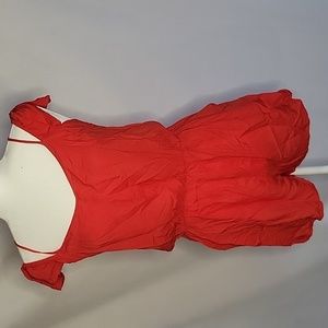 Divided Size 8 Red Romper with Pockets